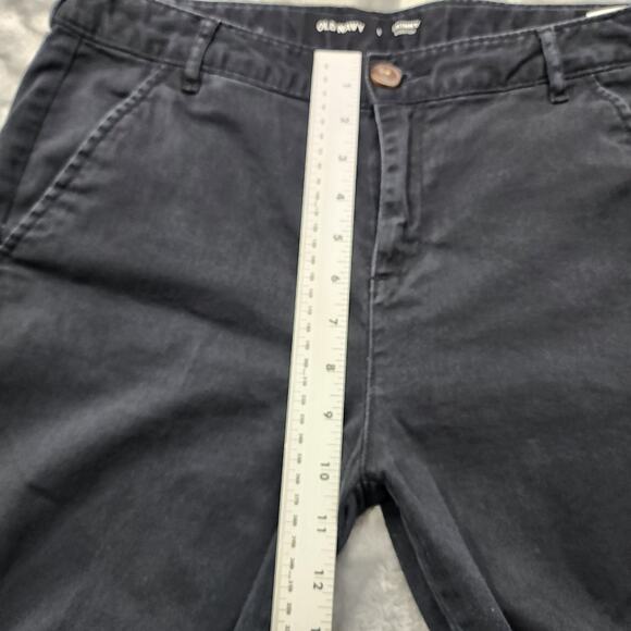 Old Navy Pants Womens 8 Black Skinny Ankle Uniform Pant Stretch Cotton Office - Picture 8 of 11